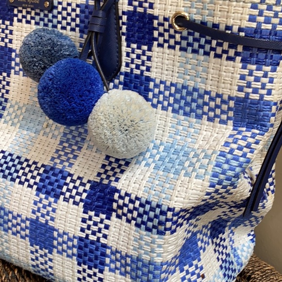 Kate Spade Blue/White Tote - Picture 2 of 10